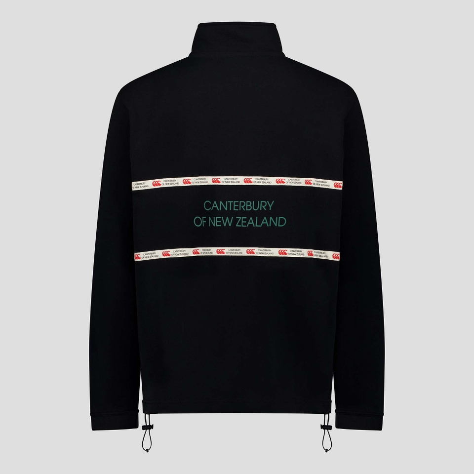 MENS HERITAGE QUARTER-ZIP SWEATER BLACK