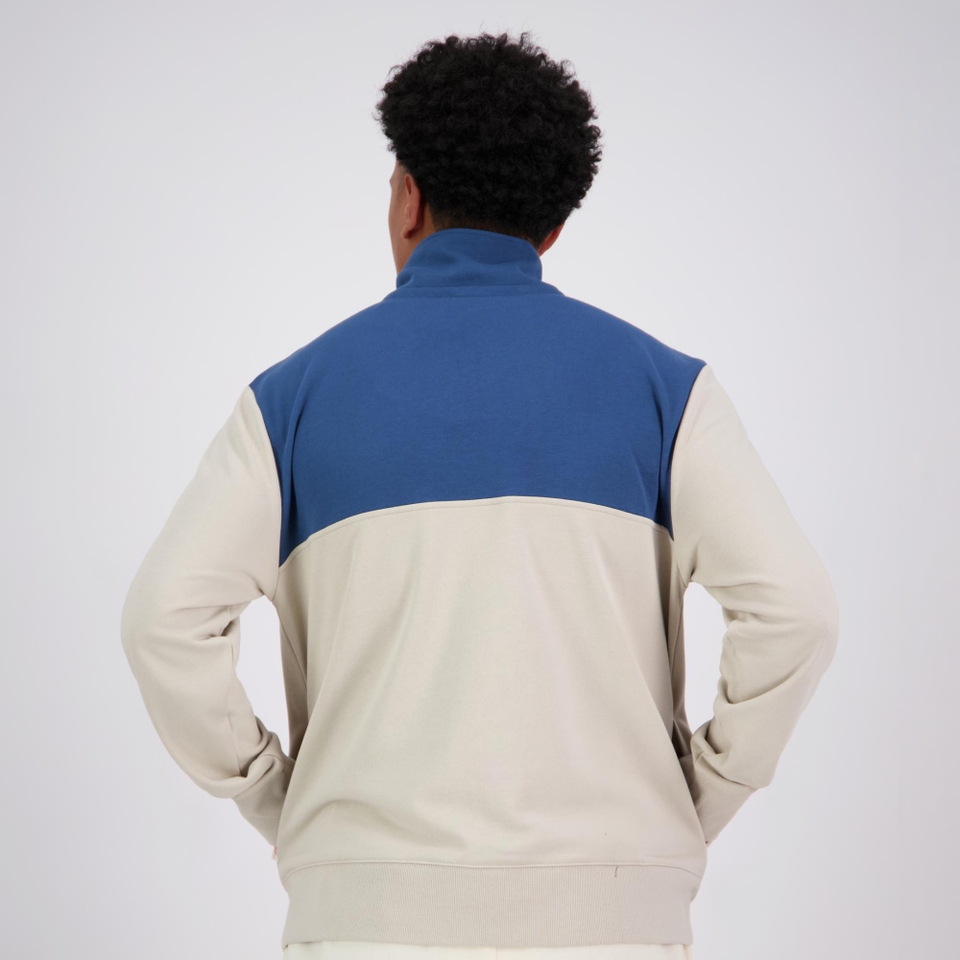 MENS CCC QUARTER-ZIP SWEATER SILVER