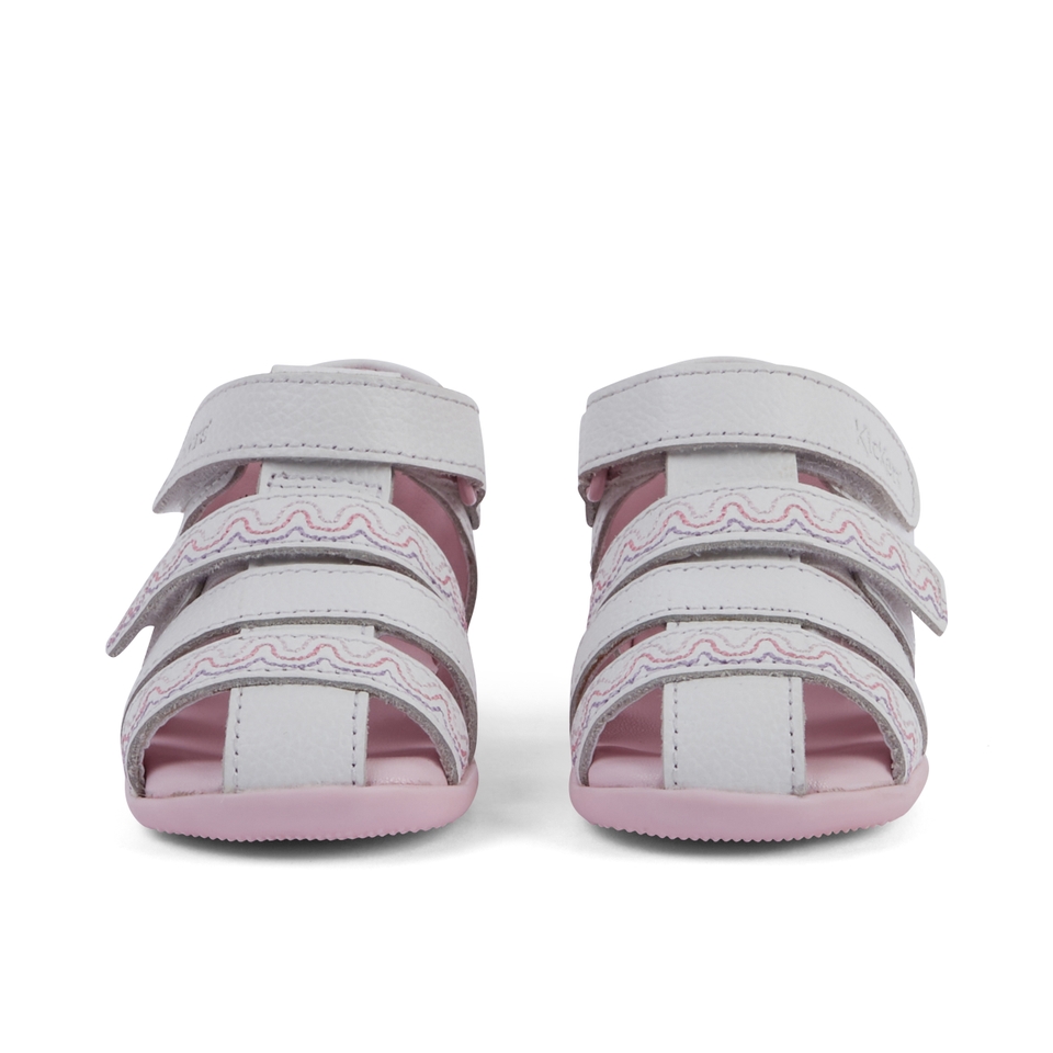 Baby Wriggle Wave Sandals Leather White