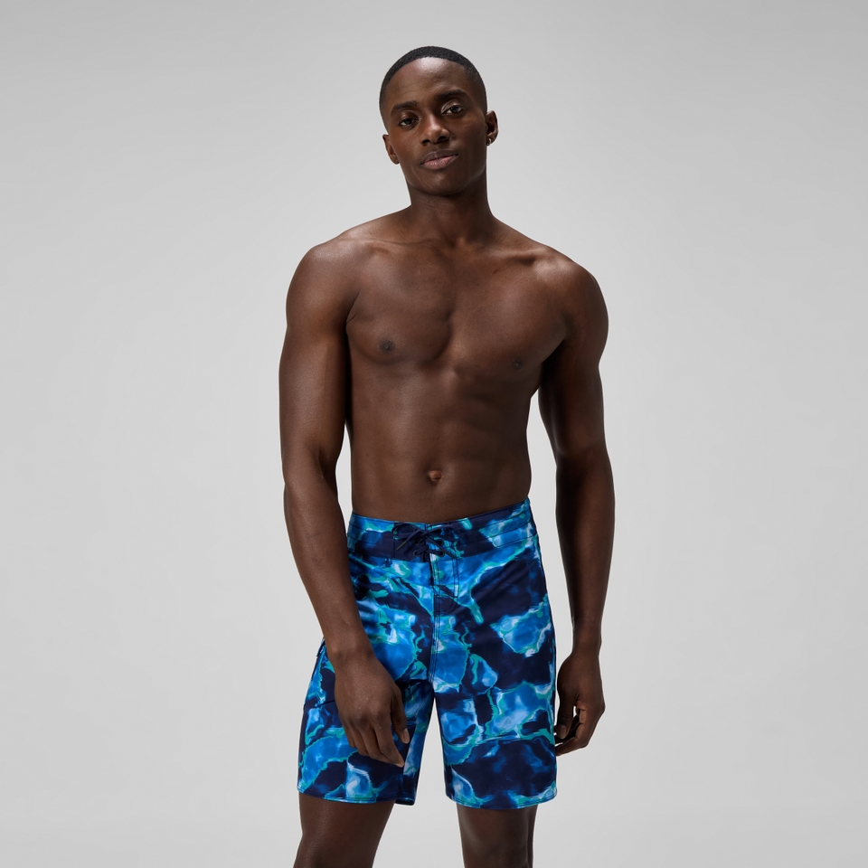 Men's Lookout Printed 45cm Boardshorts Blue