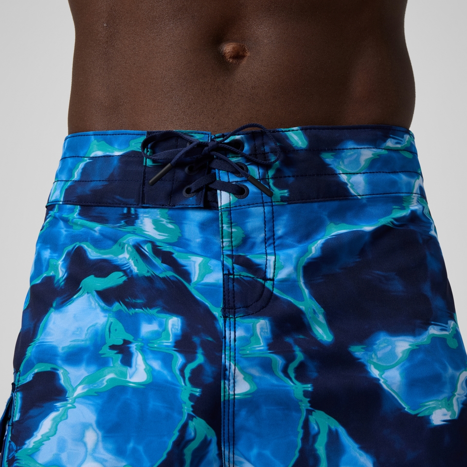 Men's Lookout Printed 45cm Boardshorts Blue