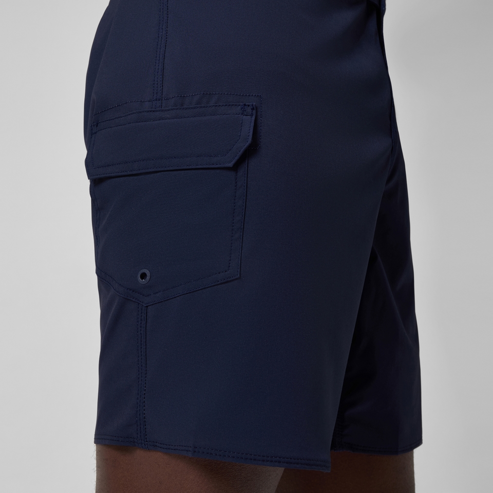 Herren Lookout Boardshorts 45 cm mit Print Marineblau/Blau