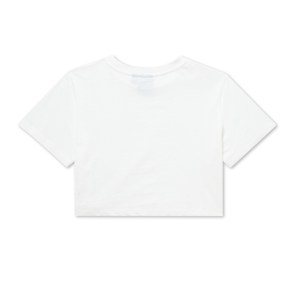 Adult Womens Kickers Classic Crew Neck Tee White