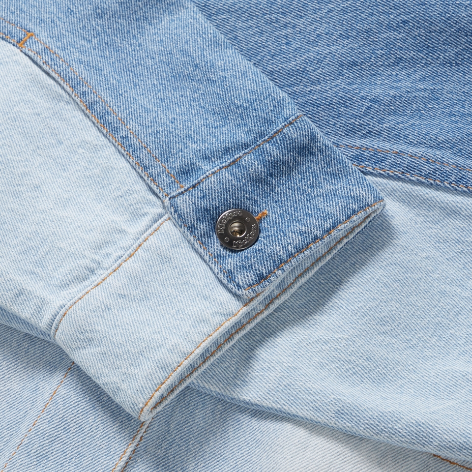 Adult Womens Kickers Western Denim Jacket Blue