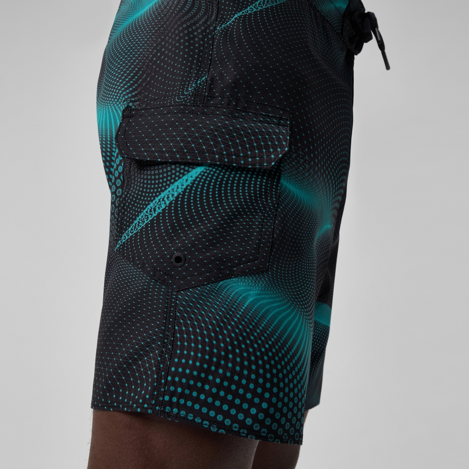Men's Lookout Printed 45cm Boardshorts Dark Green