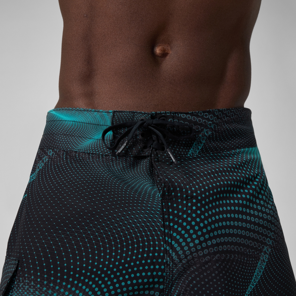 Men's Lookout Printed 45cm Boardshorts Dark Green