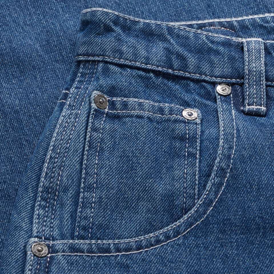 Adult Womens Kickers Classic Wide Leg Jean Blue