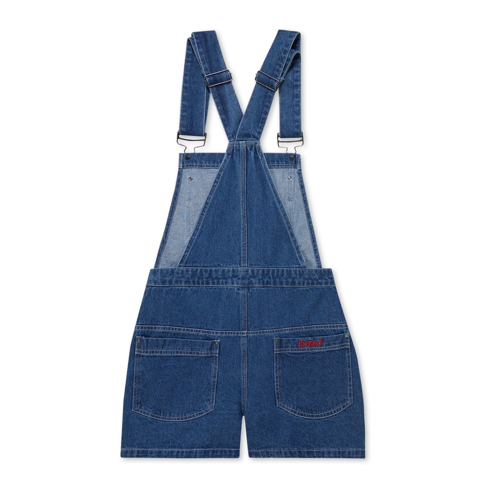 Adult Womens Kickers Classics Dungaree Short Blue