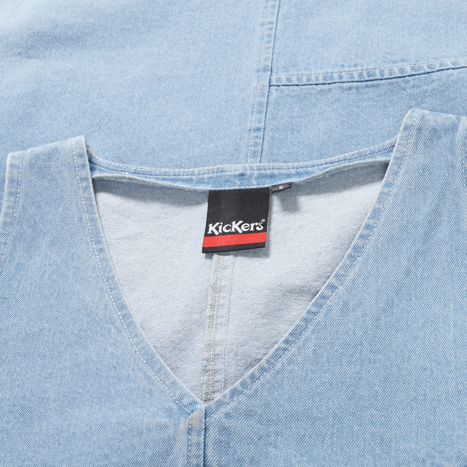 Adult Womens Kickers Classic Denim Mini Dress Blue