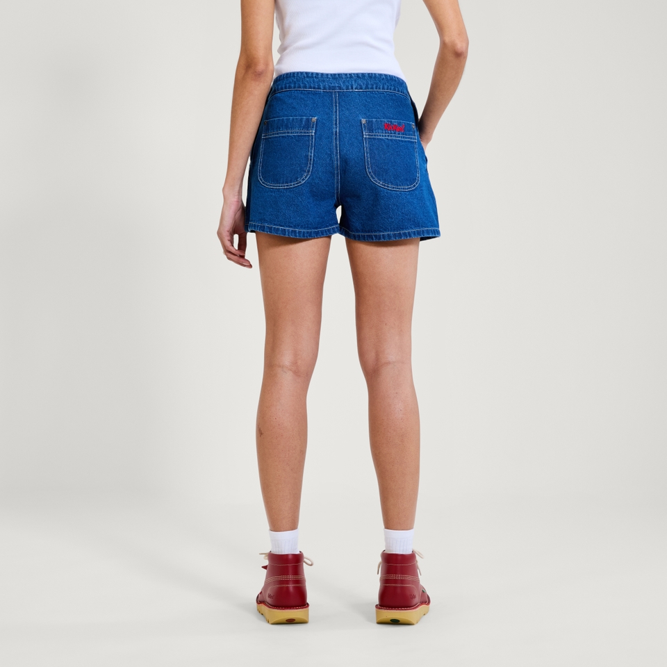 Adult Womens Kickers Classic Micro Short Blue