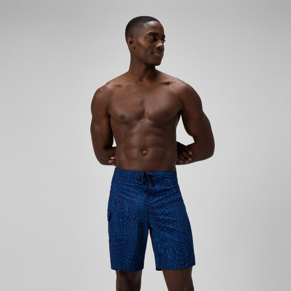 Men's Lookout Printed 18" Boardshorts Navy/Blue