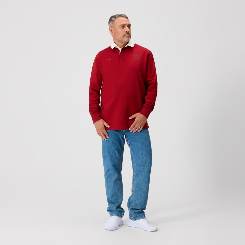 ADULT UNISEX BRITISH & IRISH LIONS THE CLASSICS LONG SLEEVE JERSEY RED