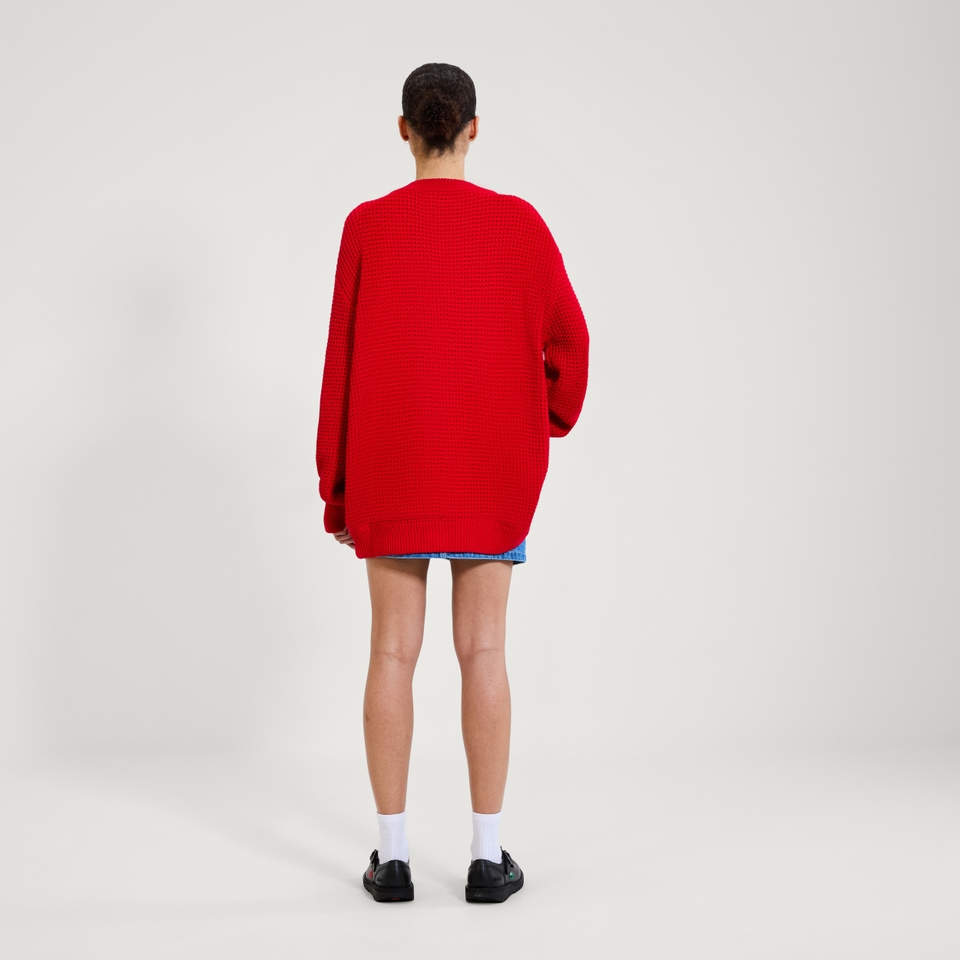 Adult Unisex Kickers Classic Cardi Red