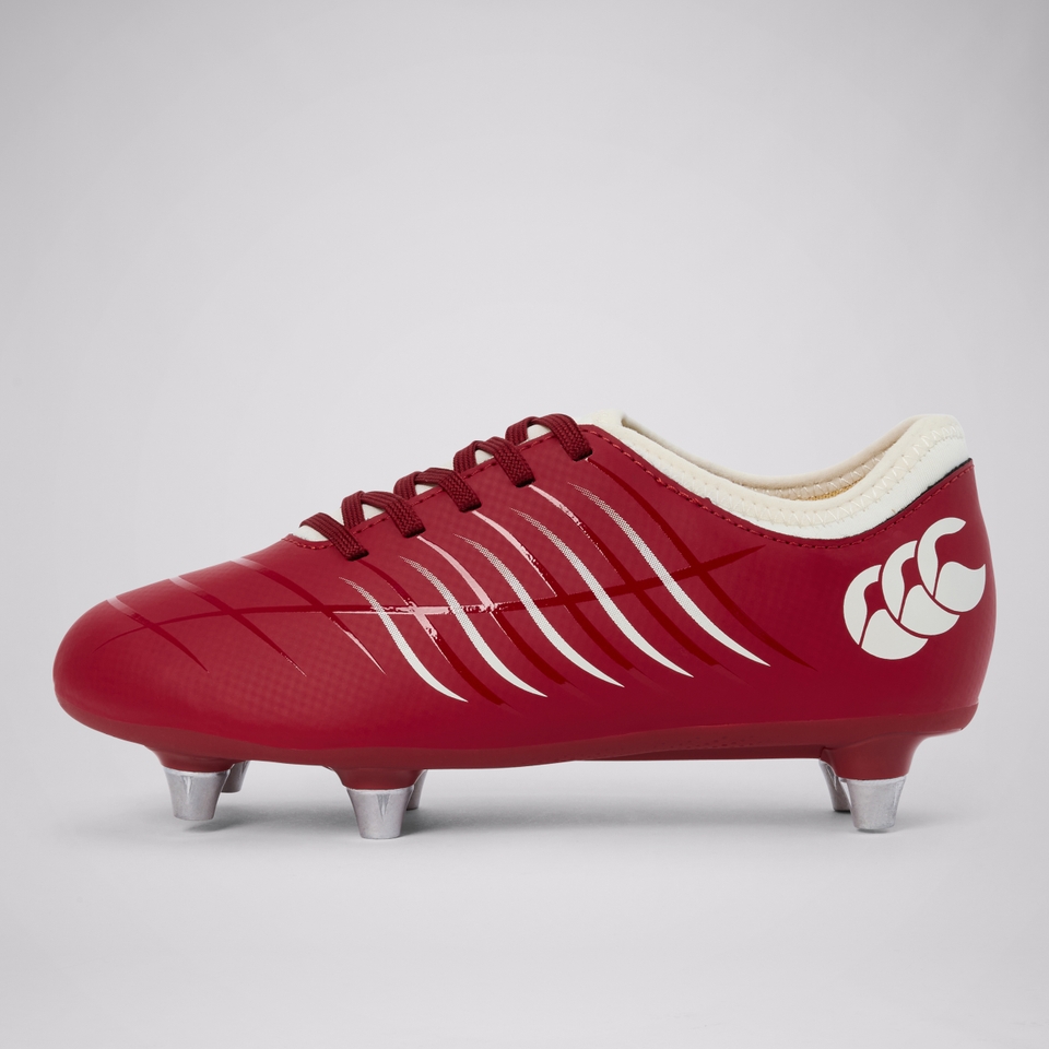 JUNIOR UNISEX PHOENIX 2.0 SOFT GROUND BOOTS RED