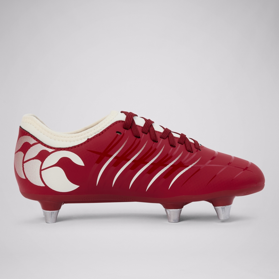 JUNIOR UNISEX PHOENIX 2.0 SOFT GROUND BOOTS RED