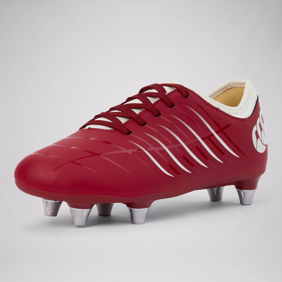 JUNIOR UNISEX PHOENIX 2.0 SOFT GROUND BOOTS RED