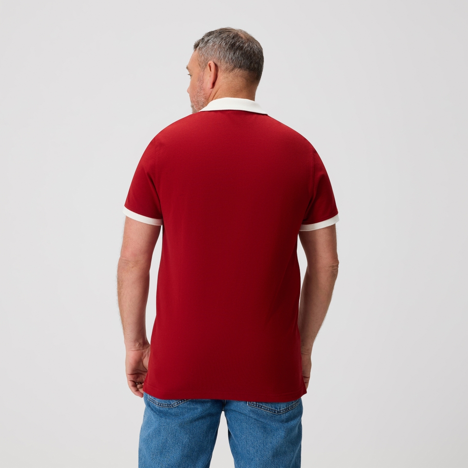 MENS BRITISH & IRISH LIONS THE CLASSICS SHORT SLEEVE POLO SHIRT RED
