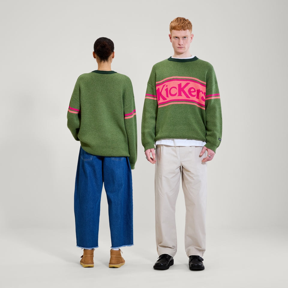 Adult Unisex Kickers Chest Logo Knit Green