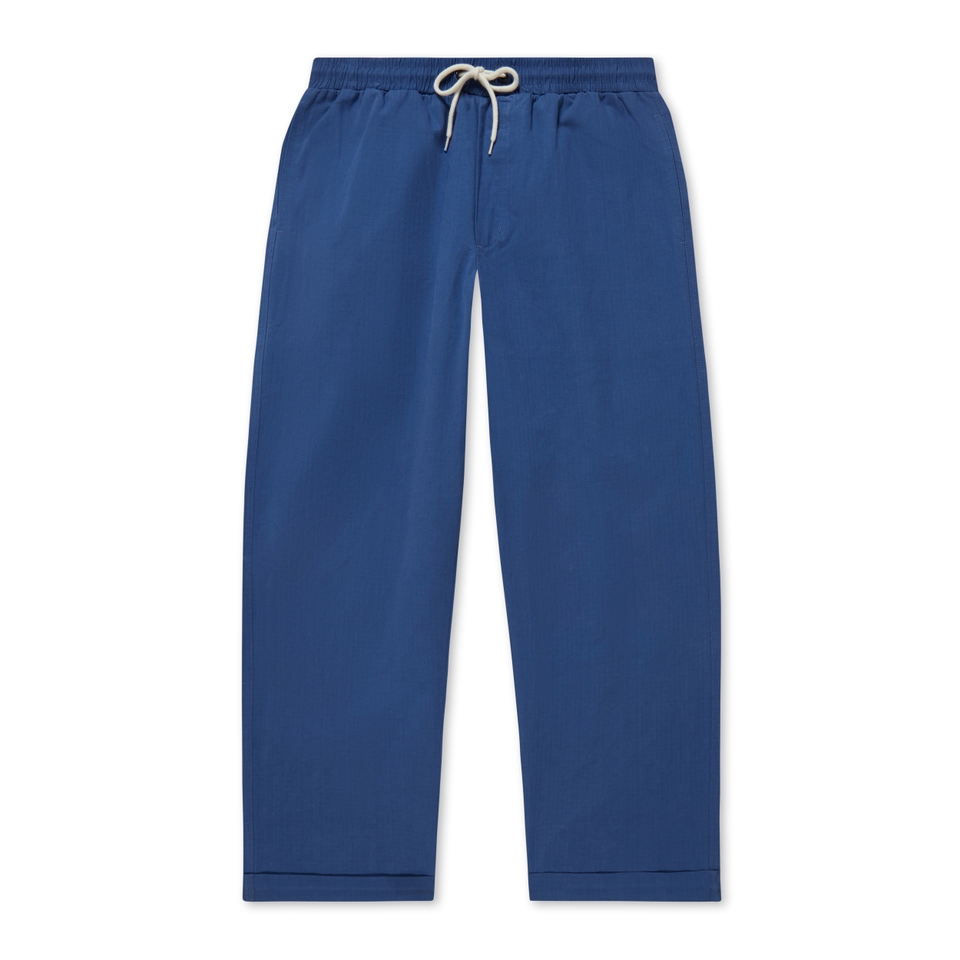 Adult Mens Kickers Wide Leg Drawstring Trouser Navy