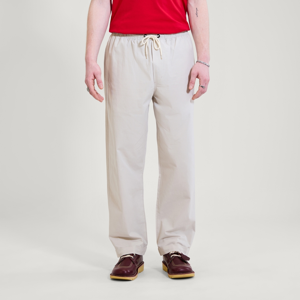 Adult Mens Kickers Wide Leg Drawstring Trouser Grey