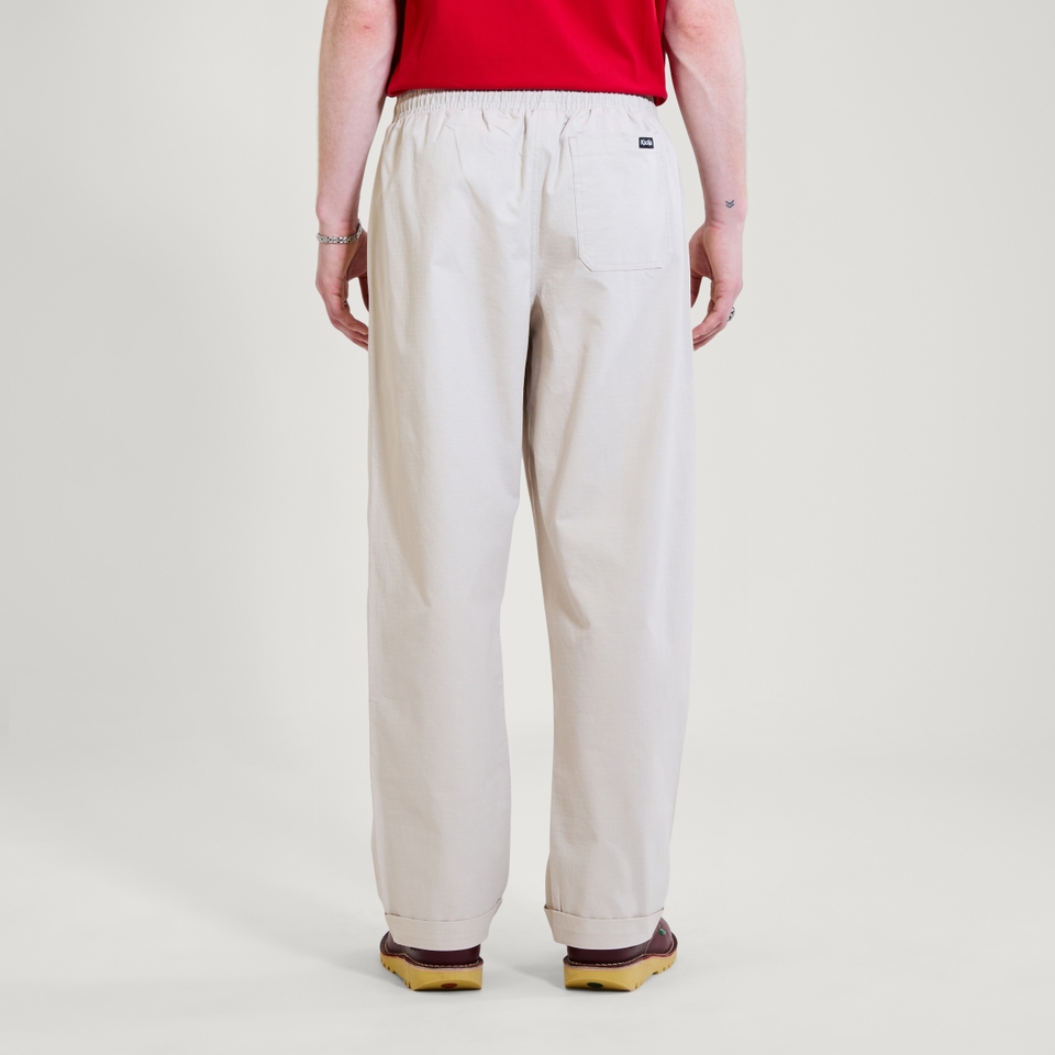 Adult Mens Kickers Wide Leg Drawstring Trouser Grey