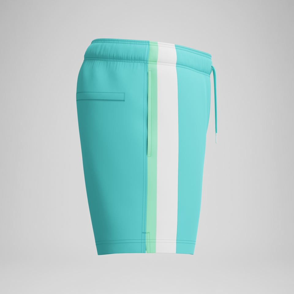 Men's Jetstream Colorblock 16" Swim Trunks Turquoise