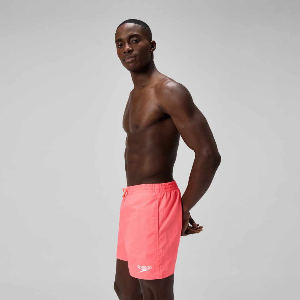 Herren Essential Solid Badeshorts 40 cm Orange