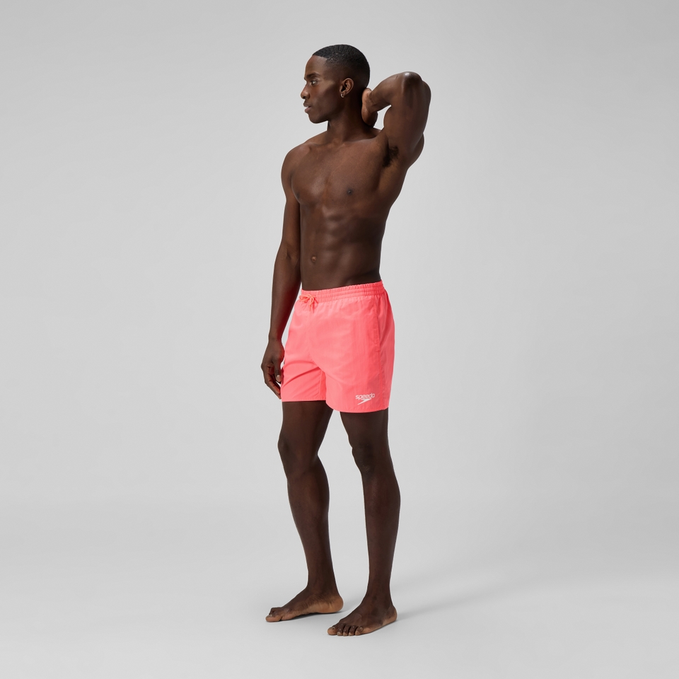 Herren Essential Solid Badeshorts 40 cm Orange