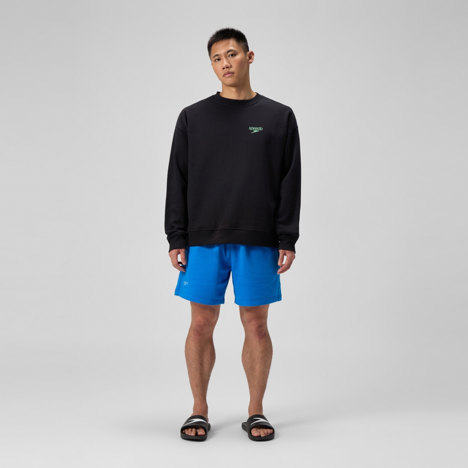 Unisex Team Event Fleece Crew Neck Black