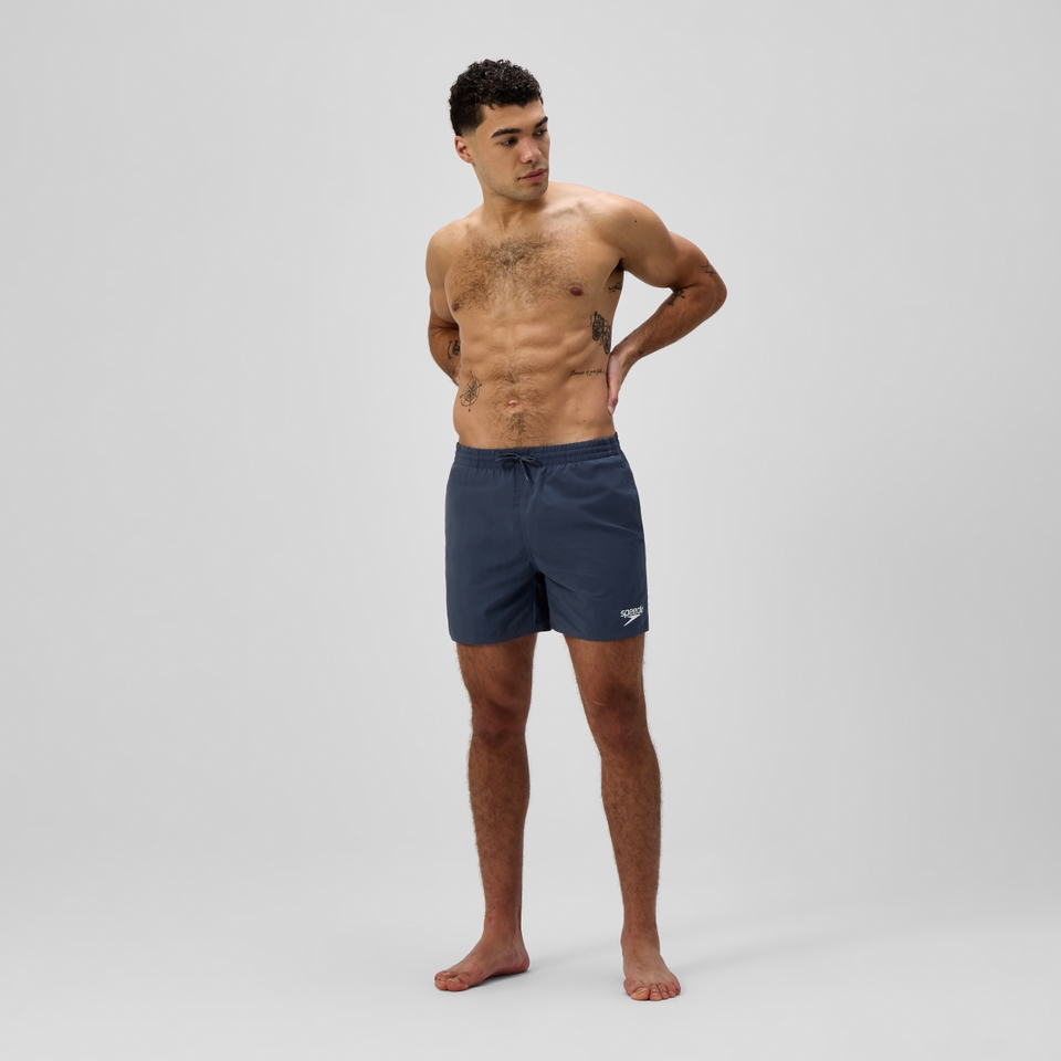 Men's Essential Solid 40cm Swim Shorts Grey