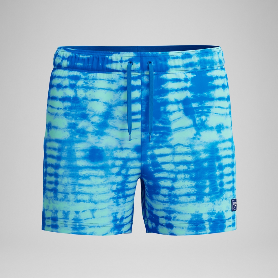 Men's Redondo Edge Printed 14" Swim Trunks Blue