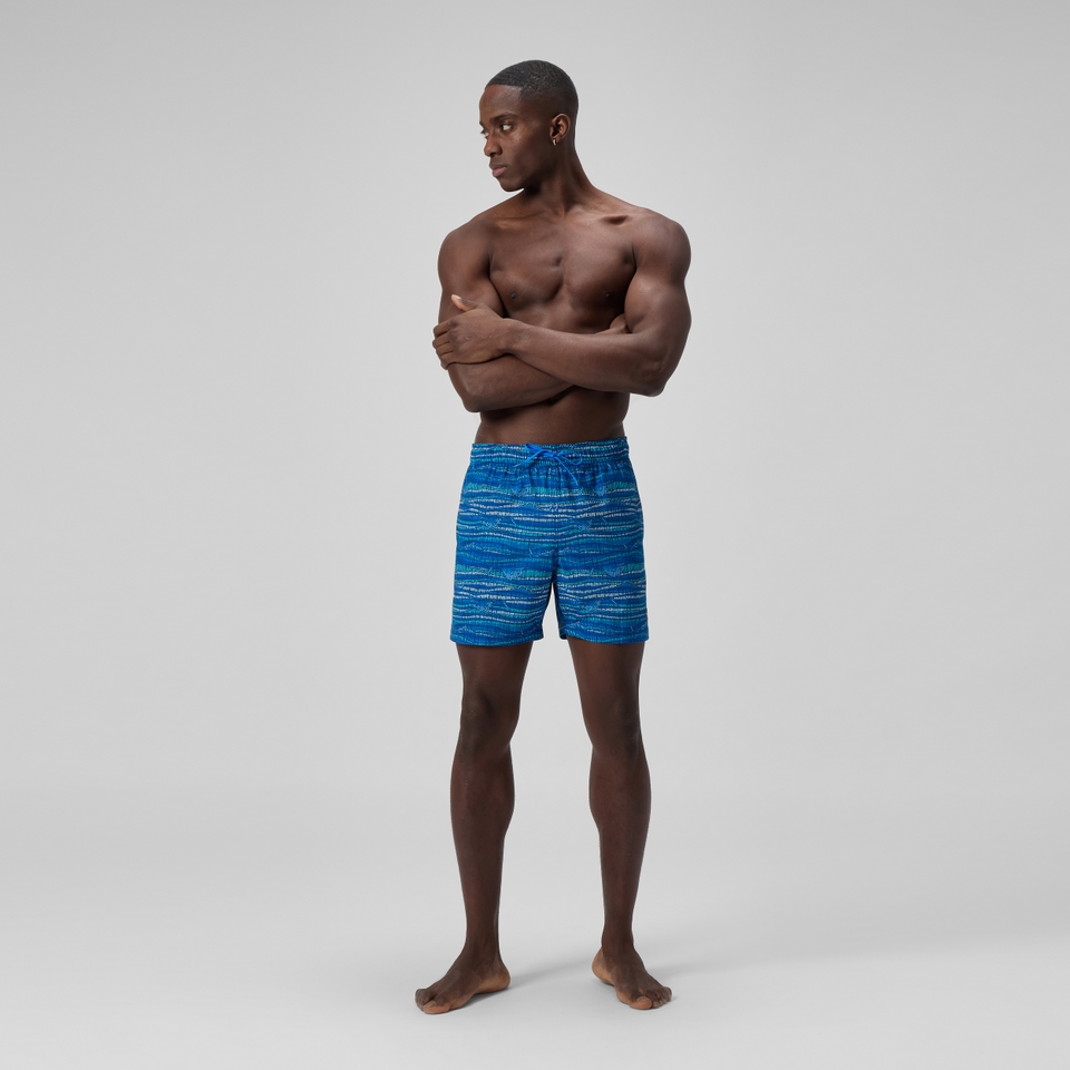 Herren Redondo Edge Badeshorts 40 cm mit Print Blau