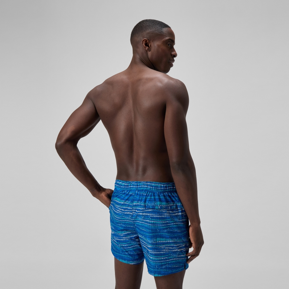 Herren Redondo Edge Badeshorts 40 cm mit Print Blau