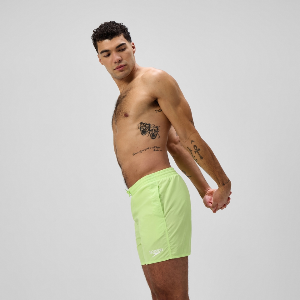 Men's Essential Solid 40cm Swim Shorts Green