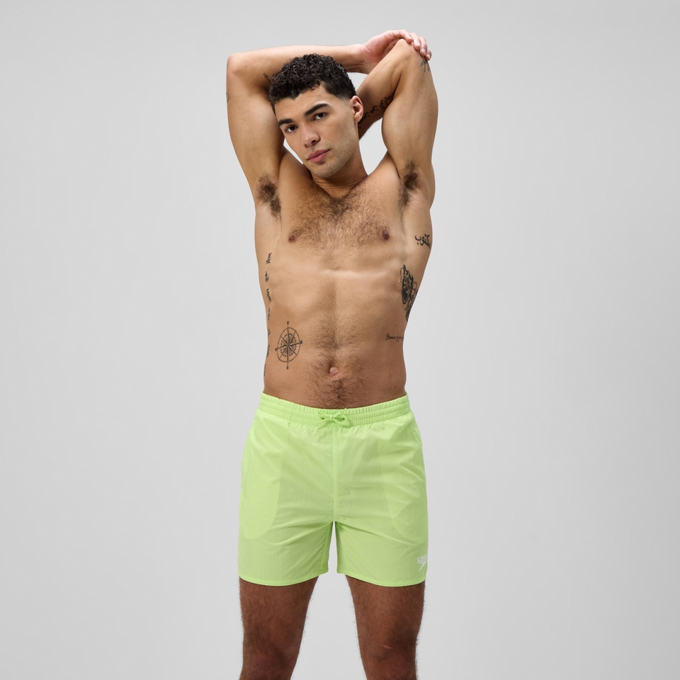 Men's Essential Solid 40cm Swim Shorts Green