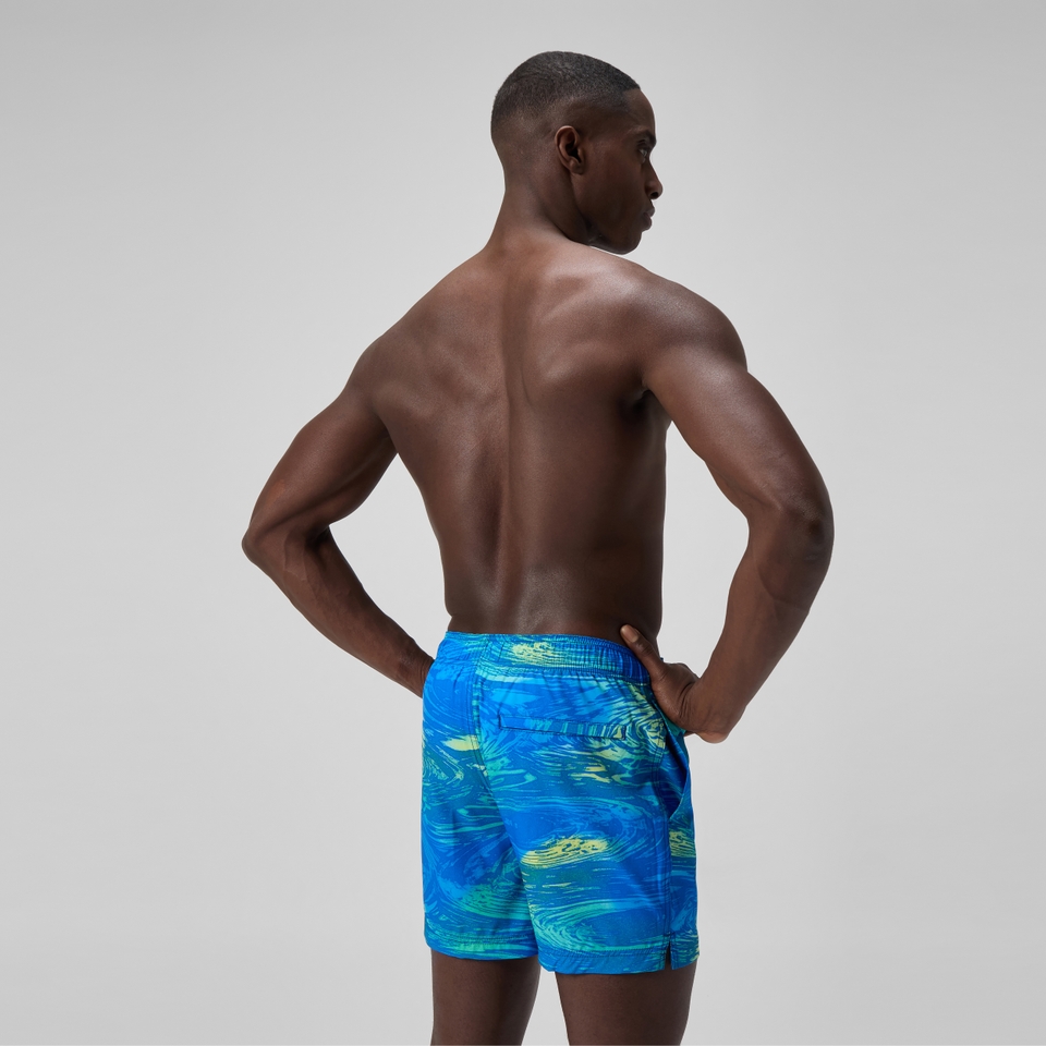 Men's Redondo Edge Printed 40cm Swim Shorts Blue/Green