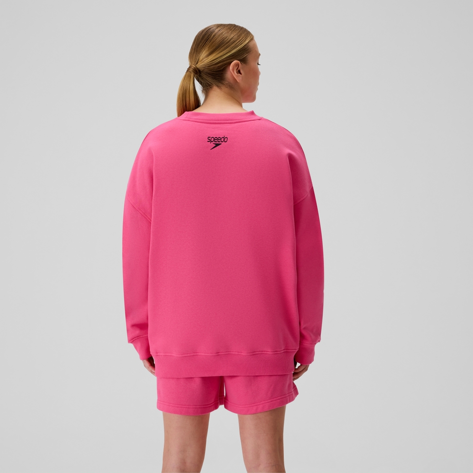 Unisex Team Event Fleece Crew Neck Pink