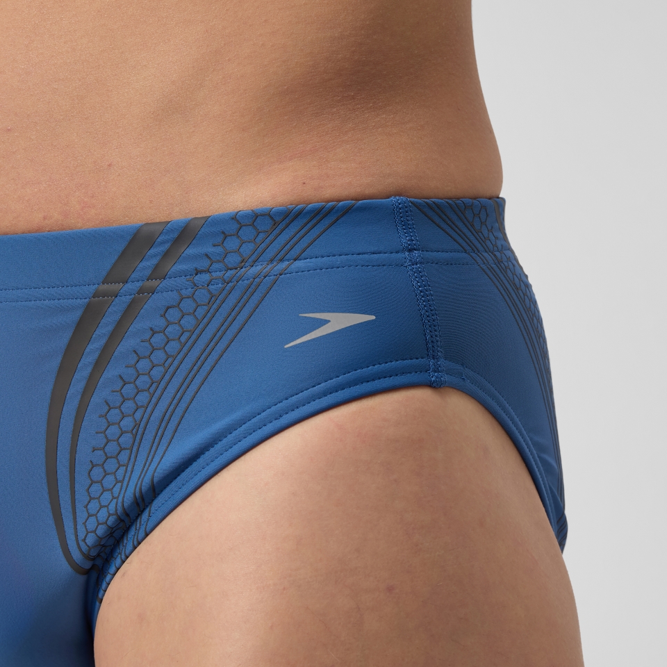 Men's Printed Vanquisher Movement Brief Blue