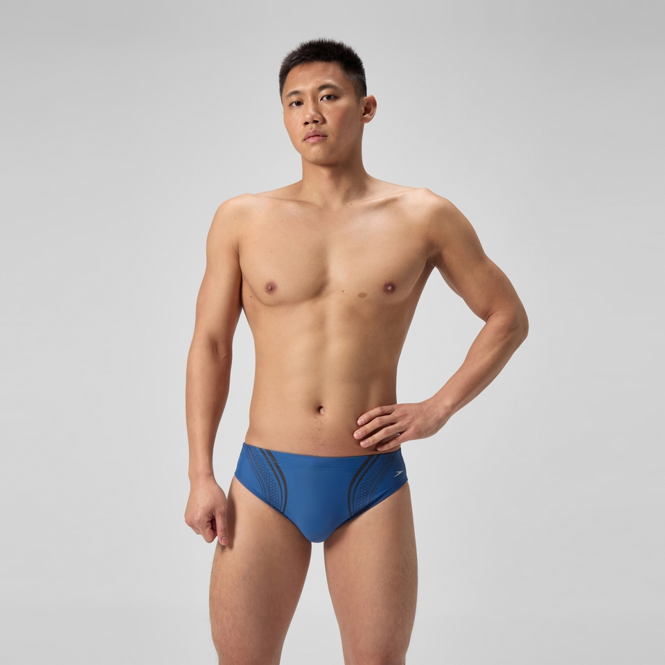 Men's Printed Vanquisher Movement Brief Blue