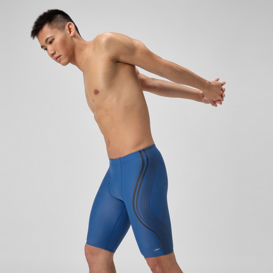 Herren V Class Movement Schwimmhose mit Print Blau