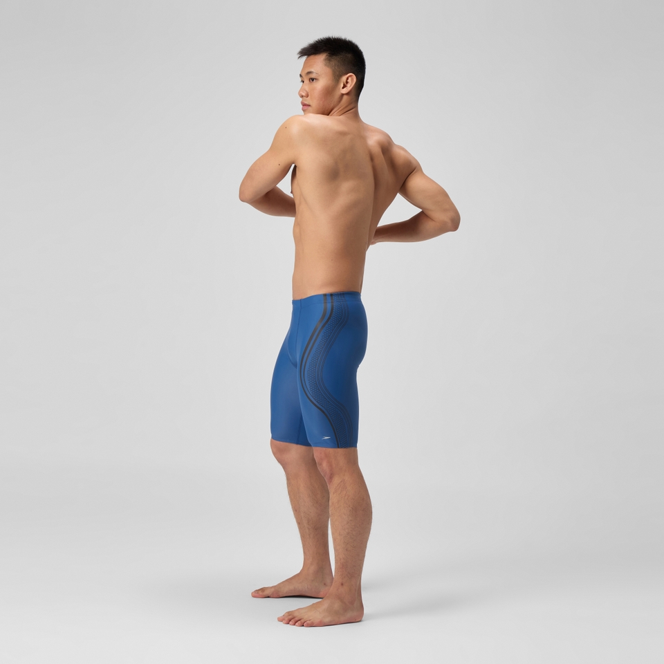 Herren V Class Movement Schwimmhose mit Print Blau