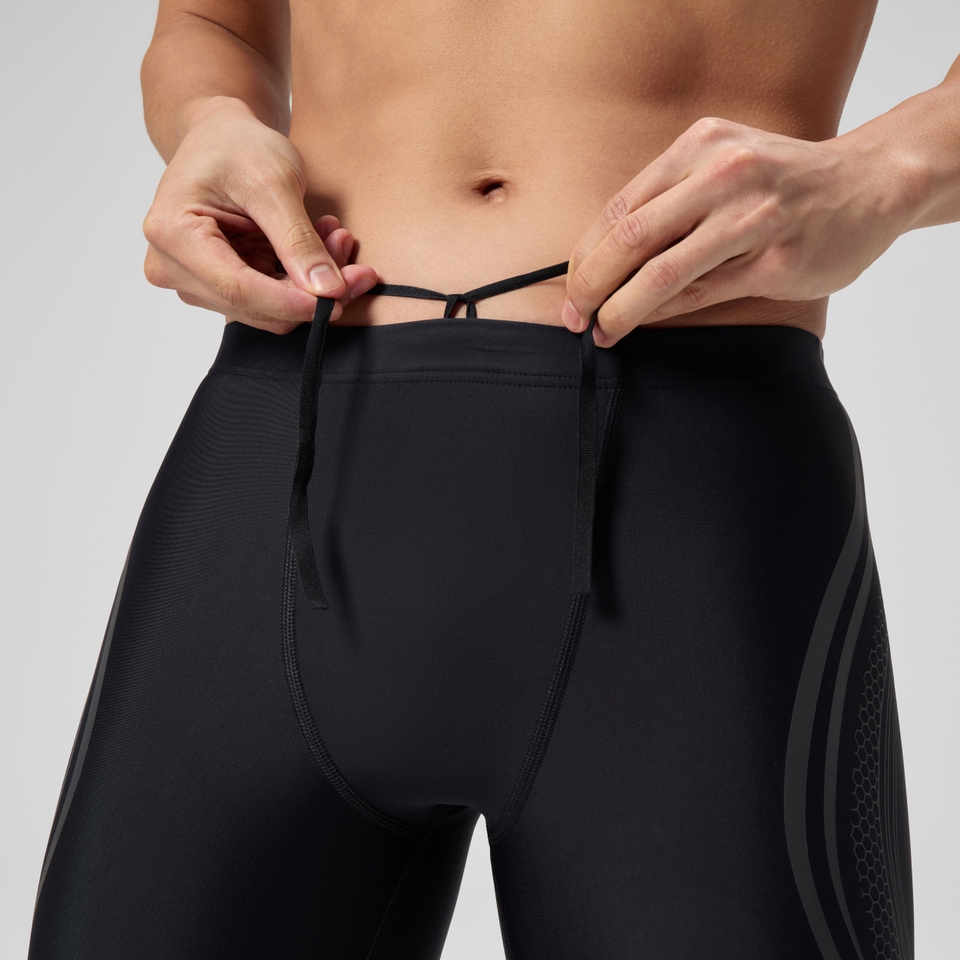 Men's Printed V Class Movement Jammer Black