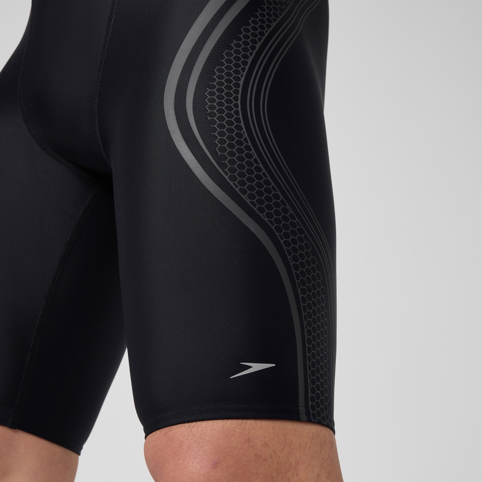 Men's Printed V Class Movement Jammer Black