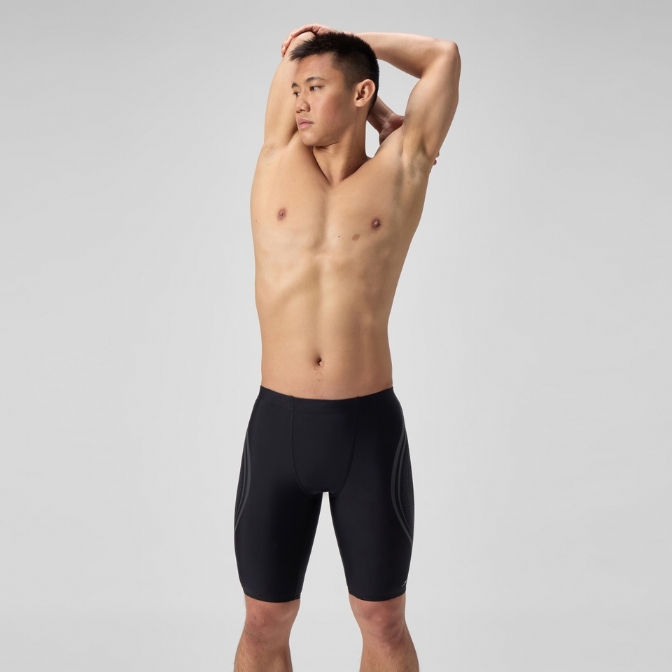 Men's Printed V Class Movement Jammer Black