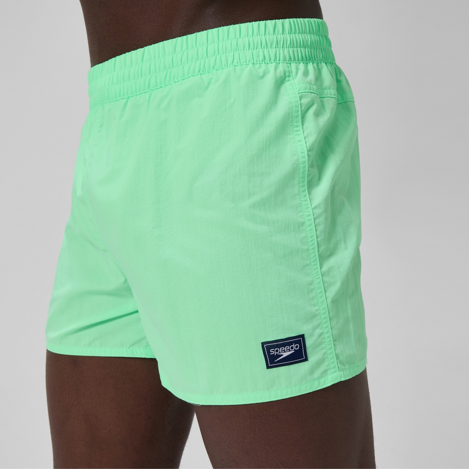 Herren Retro Solid Badeshorts 33 cm Grün