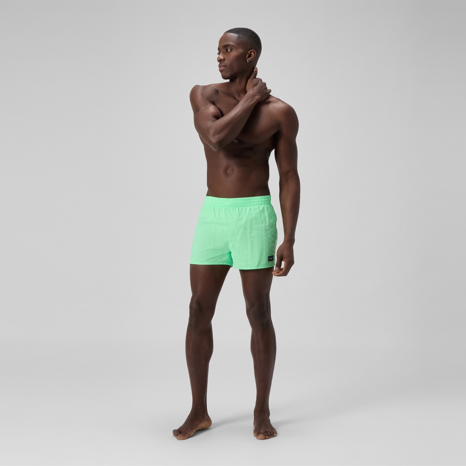 Herren Retro Solid Badeshorts 33 cm Grün