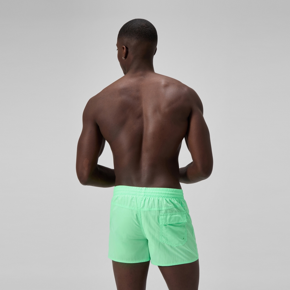 Herren Retro Solid Badeshorts 33 cm Grün