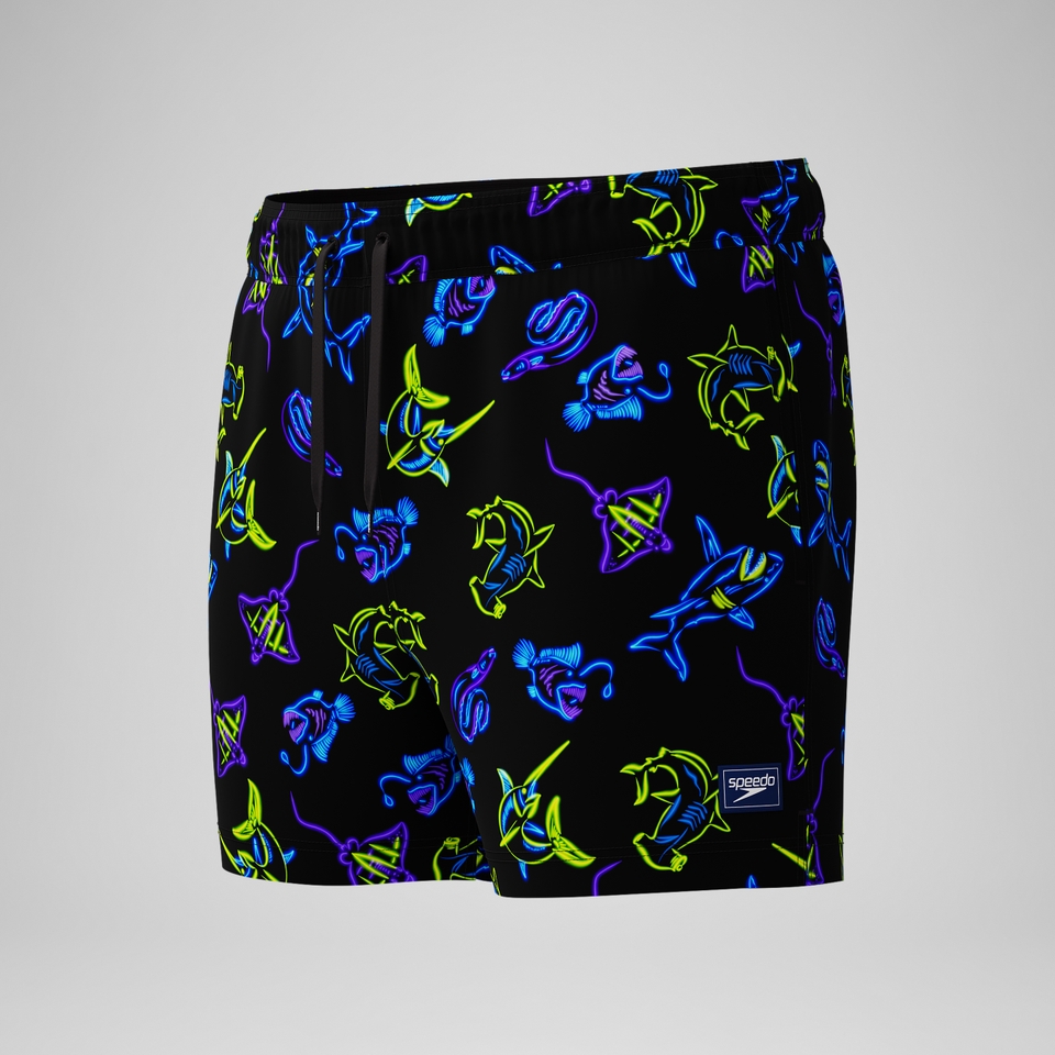 Men's Redondo Edge Printed 14" Swim Trunks Navy