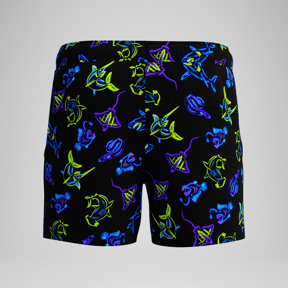 Men's Redondo Edge Printed 14" Swim Trunks Navy