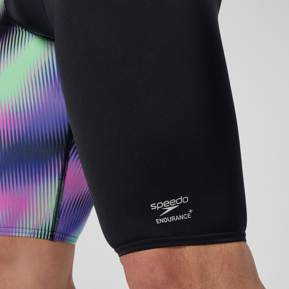 Herren Club Training Schwimmhose mit Print Schwarz/Violett